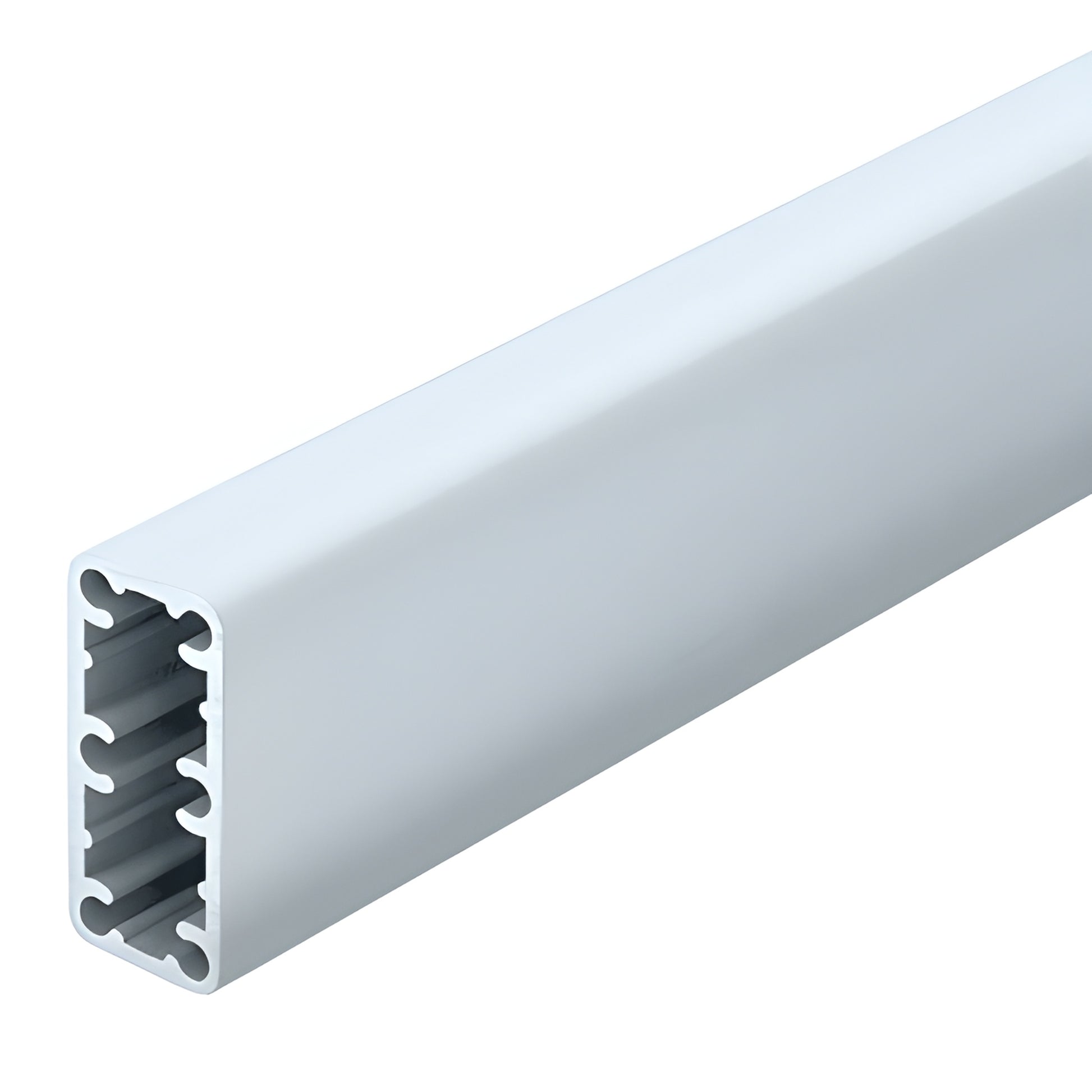 HPT42M 42 in aluminum post, mill finish, 2-3/8 x 1-1/8 in extruded hollow profile.
