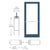 CRL-U.S. Aluminum Series 400 Center Pivot Entrance Door, Kynar Paint