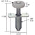 CRL 3/4 in Bi-Fold Door Top Guide Roller - Closet Door Replacement