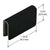 CRL Black Rectangular Door Strike Plate - Replacement
