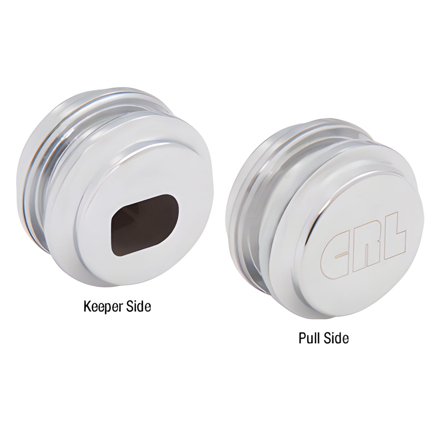 LK51SA satin anodized aluminum glass door keeper/knob for frameless doors, fits 1" hole, pairs with LK49/LK50