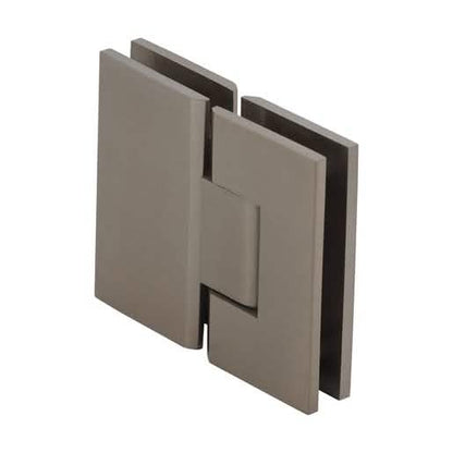 CRL Brushed Bronze Vienna 180 Series Glass-to-Glass Hinge for Sleek Shower Design