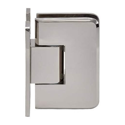 CRL Polished Nickel Wall Mount 'H' Back Plate Hinge - Plymouth Series, Sleek Design