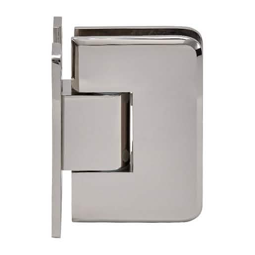 CRL Polished Nickel Wall Mount 'H' Back Plate Hinge - Plymouth Series, Sleek Design