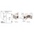 CRL Polished Nickel Left-Hand Sleeve-Over Clamp for Frameless Glass