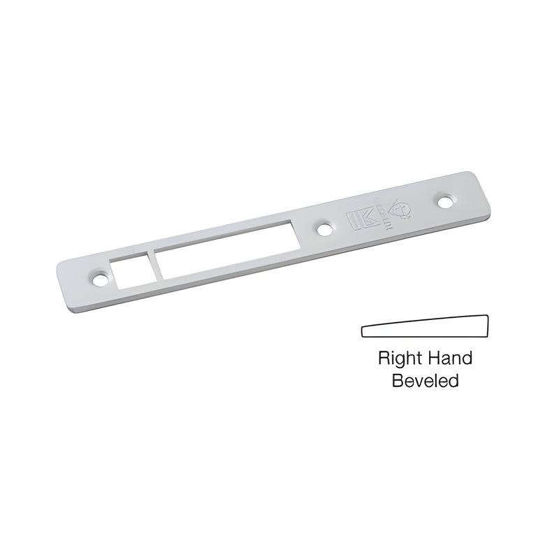 Adams Rite aluminum beveled right-hand faceplate 1" x 6-7/8" (SKU DH19111R) for offset-hung single door