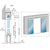 CRL GSDH2 Brushed SS Bi-Parting Bottom Rolling Sliding Door Kit 118"