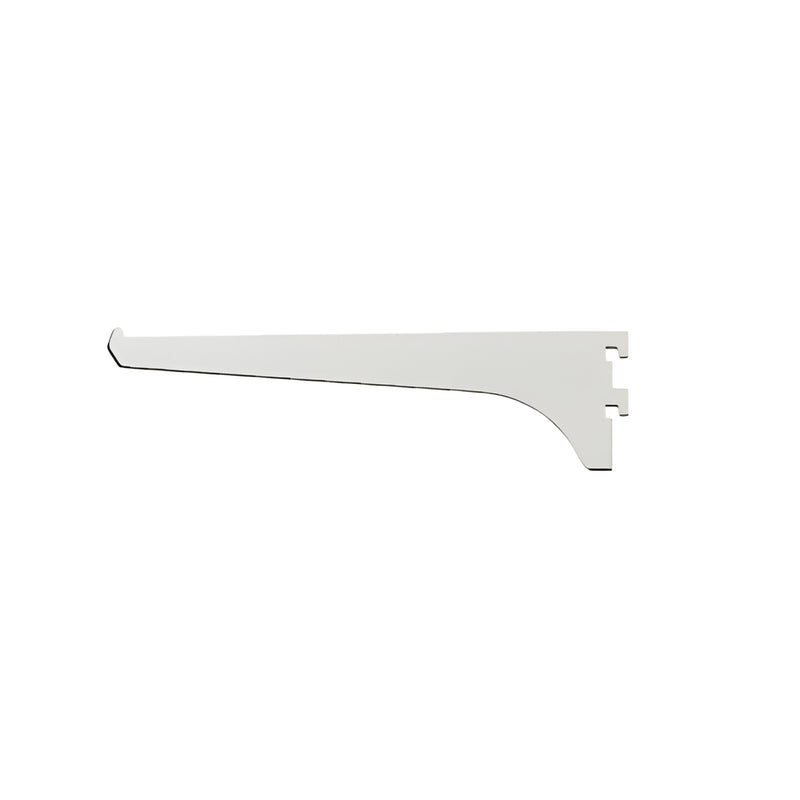 CRL SKU 122A8 satin anodized 8in aluminum slip-in shelf bracket for hidden-slot standards.
