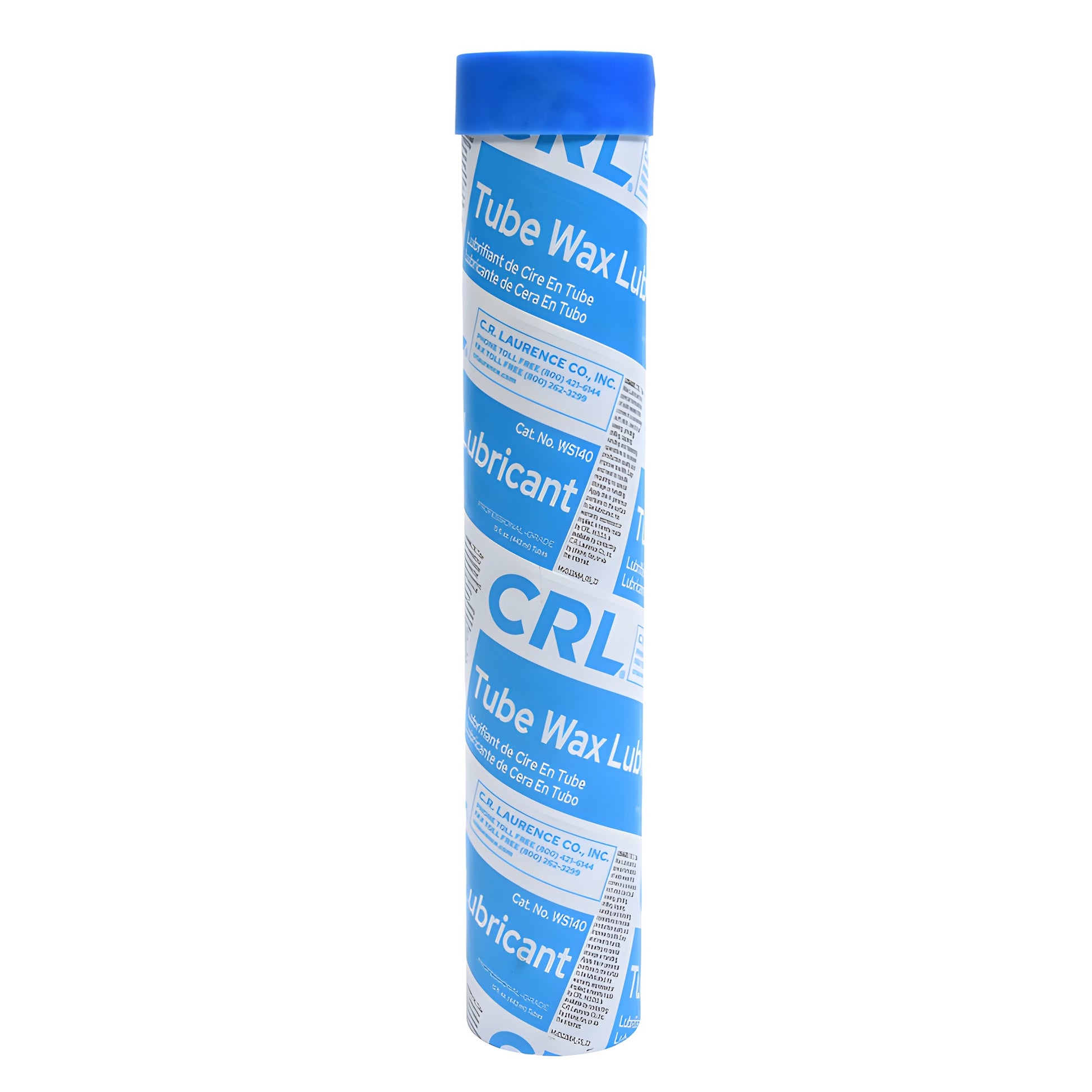 CRL WS140 tube wax lubricant stick - blue-cap white tube, 15 oz, for sanding and fastening
