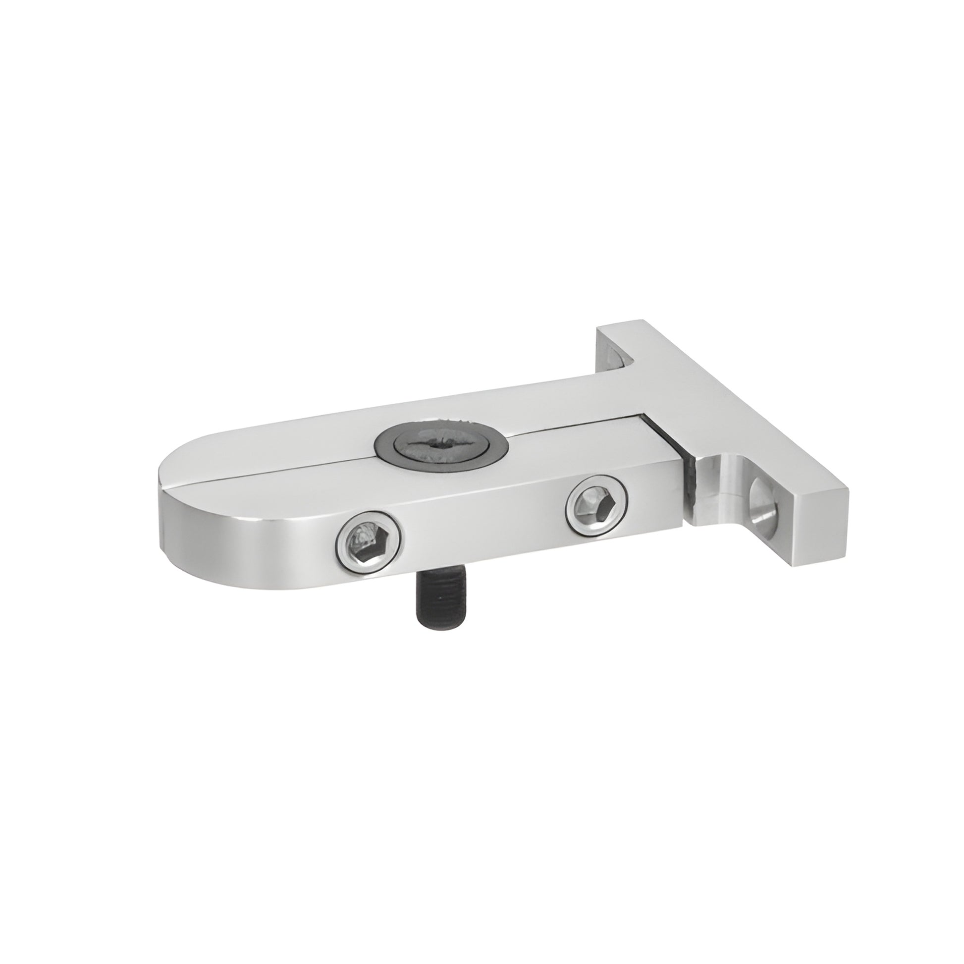 AGT3BS brushed stainless steel surface-mount 304 pivot bracket for heavy glass doors, non-handed