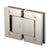 CRL 180° Vernon Oil Dynamic Glass-to-Glass Shower Hinge, Satin Nickel