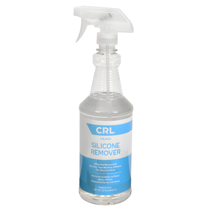 CRL Silicone Remover spray bottle, 32 oz (CRLSR32) - clear trigger-spray bottle for removing silicone, adhesives and tape res