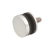 Satin anodized 1-1/4 in washer and stud kit for single-sided commercial glass door pulls, fits 10-19 mm glass (SKU F40SKSA)
