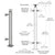 CRL P8 Brushed Stainless Steel 42" Fixed End Post Glass Railing Kit