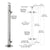 CRL 316 Stainless Steel 42" Polished End Post Railing Kit