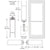 CRL-U.S. Aluminum Series 550 Wide Stile Door - Single, Geared Hinge