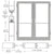 CRL-U.S. Aluminum S400 Medium Stile Butt-Hinged Door Pair - KYNAR
