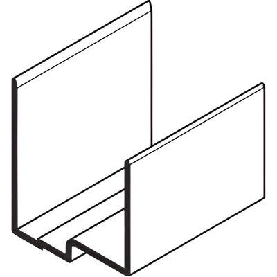 CRL-U.S. Aluminum Extruded 3" Head and Sill Aluminum Splice Sleeve- 20/Pk