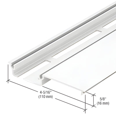 CRL-U.S. Aluminum Shallow Pocket Insert, White KYNAR® Paint - 24'-2"
