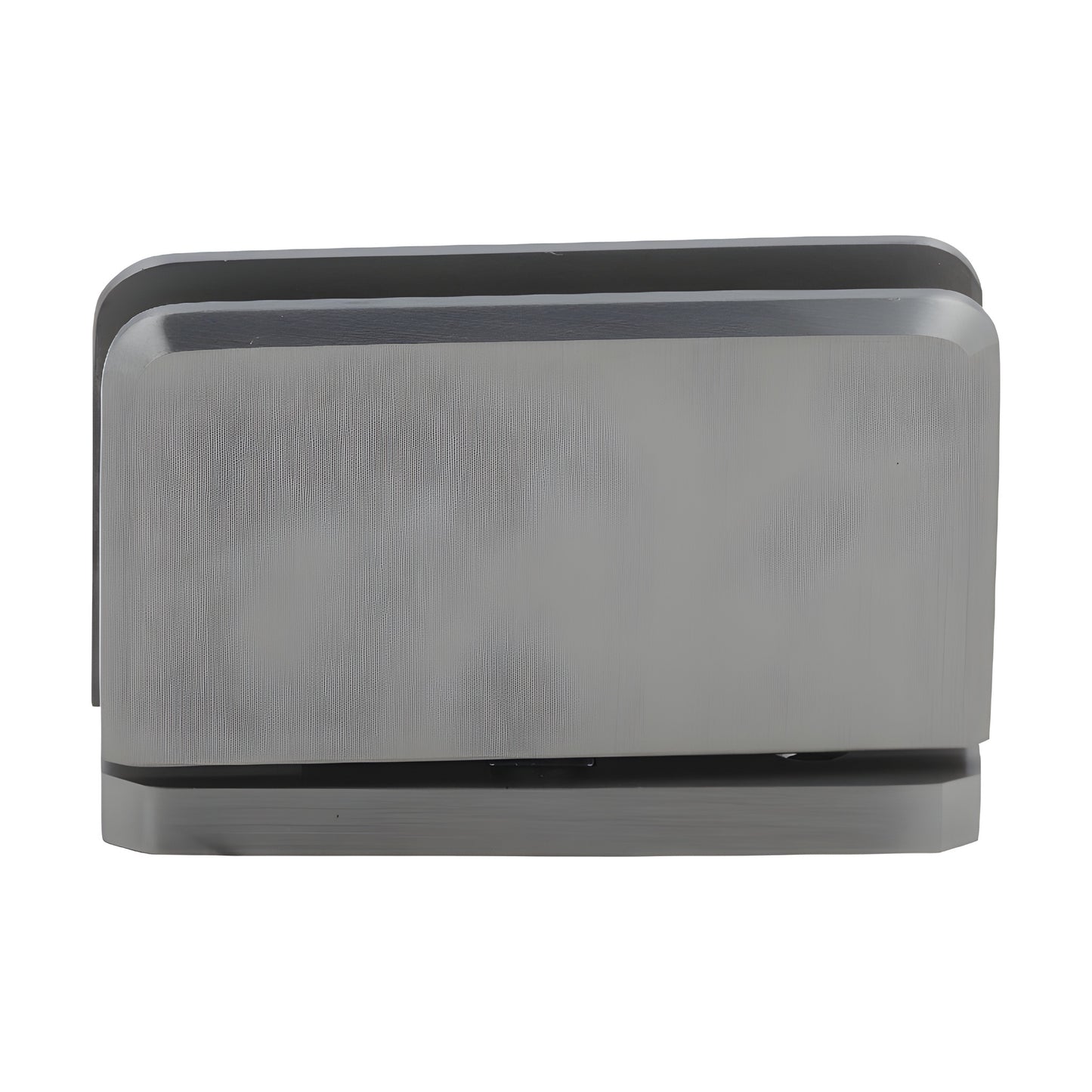 Brushed nickel brass shower door hinge (PPH0152BN), 5 preset pivot, for 8-10mm tempered glass.