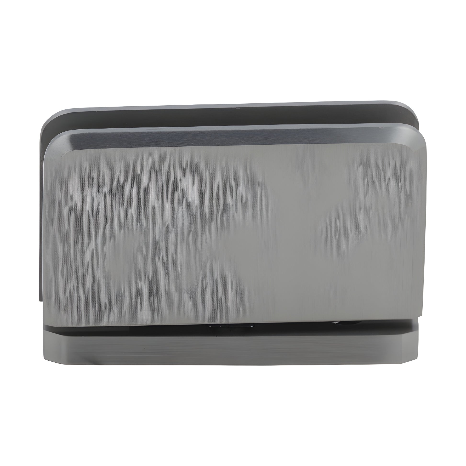 Brushed nickel brass shower door hinge (PPH0152BN), 5 preset pivot, for 8-10mm tempered glass.