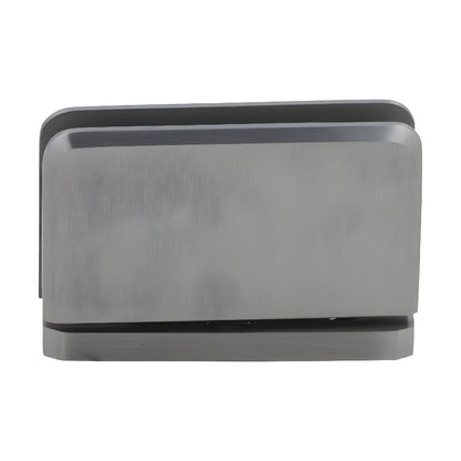 Brushed nickel brass shower door hinge (PPH0152BN), 5 preset pivot, for 8-10mm tempered glass.