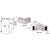 CRL Satin Nickel 90° Sleeve-Over Glass Clamp for Frameless Glass