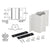 CRL Sky White 135° Inside Corner Fascia Mount Bracket