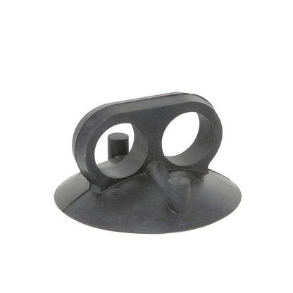 CRL Knuckle Saver two-finger rubber glass lifter VC3825, black suction pad, 3-1/4 in diameter, 10 lb capacity