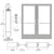 CRL-U.S. Aluminum Geared Hinge Entry Doors, Clear Anodized