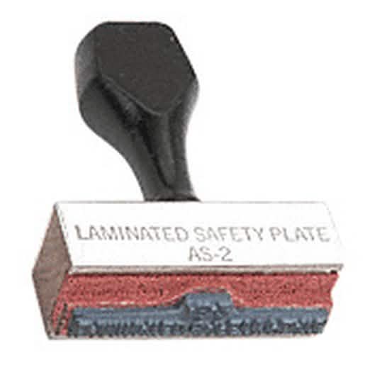 CRL AS2 Laminated Safety Glass Stamp - Durable, high-quality safety certification stamp.