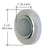 CRL Satin Chrome Wall-Mounted Convex Door Stop