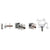 CRL Chrome Square Washer & Stud Replacement Kit