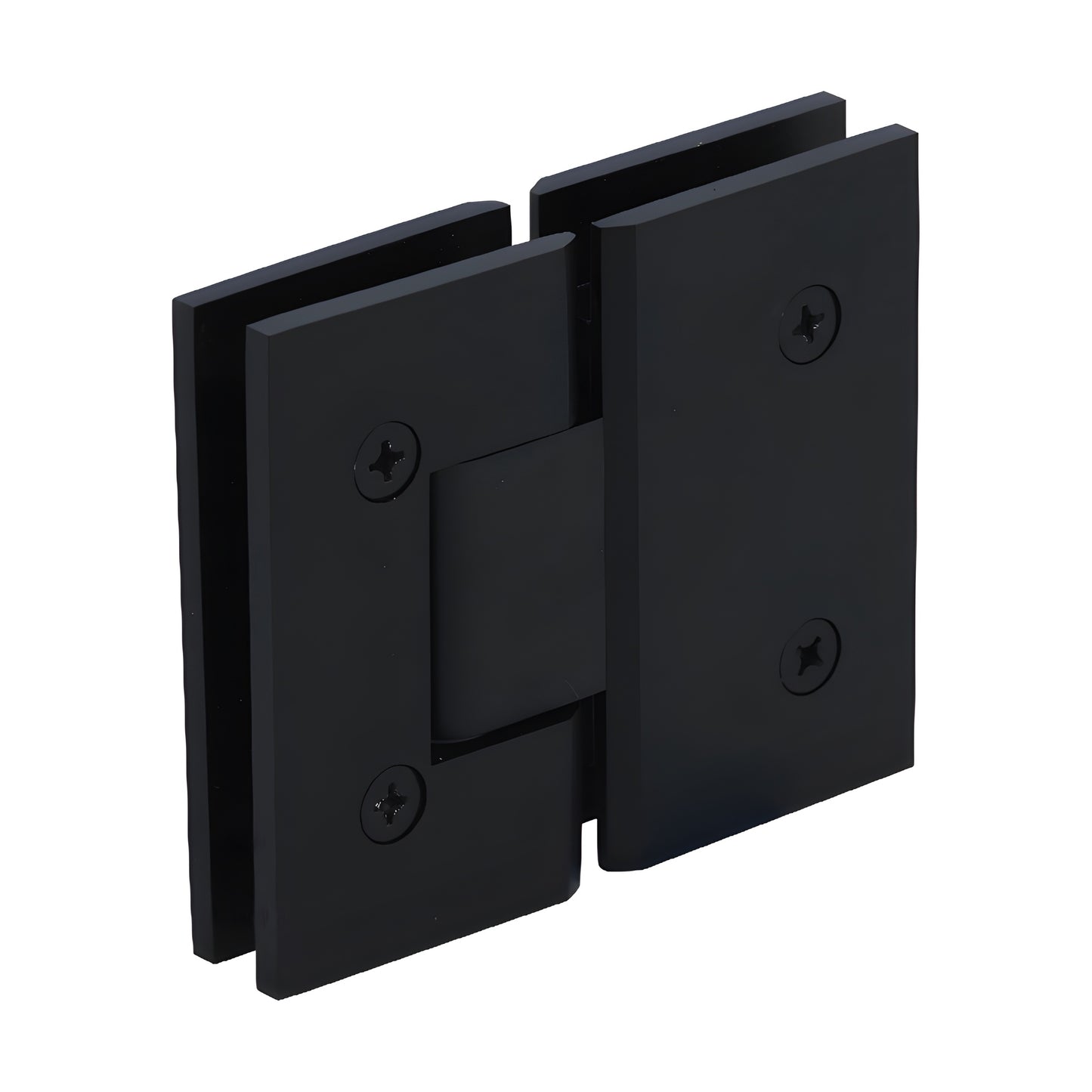 V1E1800RB Vienna oil-rubbed bronze squared glass-to-glass shower hinge for 3/8"-1/2" tempered glass