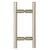 CRL 6 in Brushed Nickel Ladder Glass Door Pull - Back-to-Back
