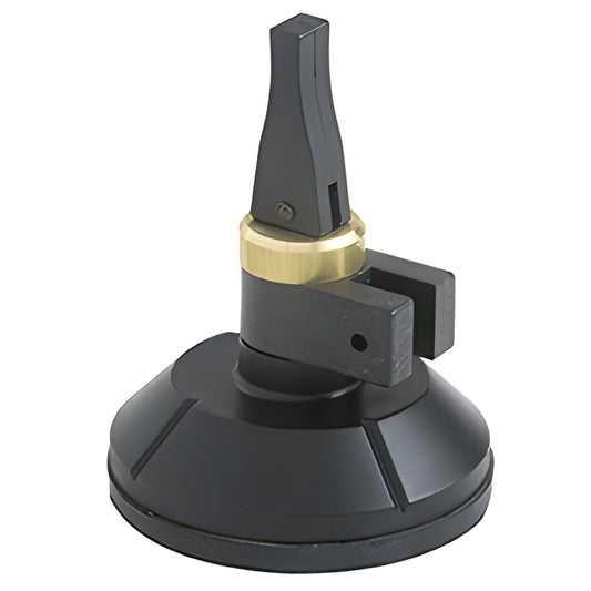 CRL vacuum cup assembly (SKU 5195A) - black suction cup with brass collar and clamp mount for precision circle cutters