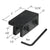 CRL Black Tamper-Resistant Window Security Lock Dual-Hex Screws