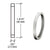 CRL Satin Anodized 0.100" Straight Lock Cylinder Ring
