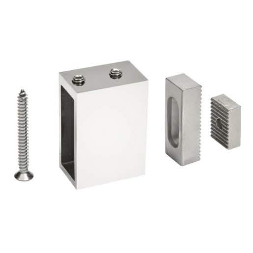 CRL Polished Stainless Track Holder Fitting for Wall - SRSER78PS Sliding System