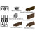 CRL Duranodic Bronze Sliding Track D613/D601 Ball-Bearing Rollers
