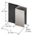 CRL Brushed Nickel Square Frameless Shower Door Stop Replacement