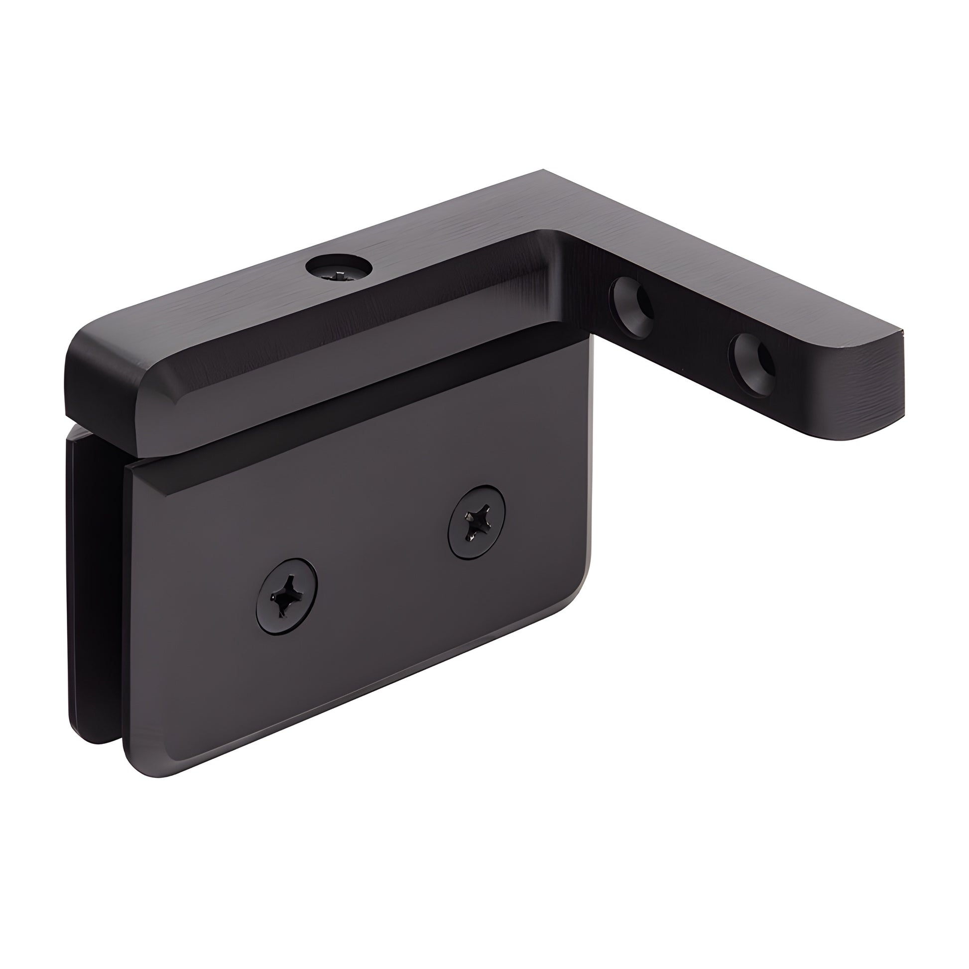 PPH05L0RB oil rubbed bronze beveled brass pivot hinge for 8-10mm tempered glass shower door, left hand wall mount.