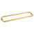 CRL 18in Unlacquered Brass Back-to-Back Towel Bar with Metal Washers
