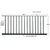 CRL Matte Black Picket Fence Panel 72 x 36 in - 200/300/350/400