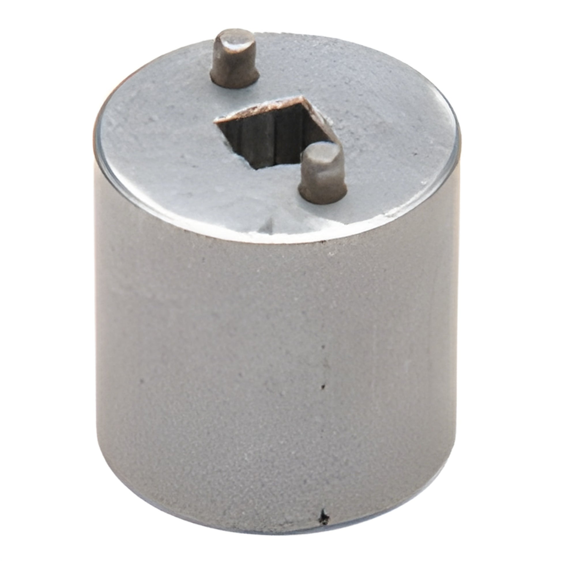 CRL Laguna pivot door OEM installation wrench (SKU PDSW1) - small cylindrical metal tool with square socket and two locating