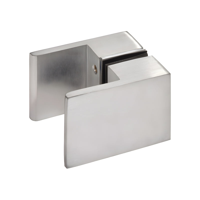 SDK180BCH Brushed chrome back-to-back square paddle knob for frameless shower doors