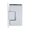 V1E067CH polished chrome Vienna positive-close wall-mount hinge for 10-12mm tempered glass