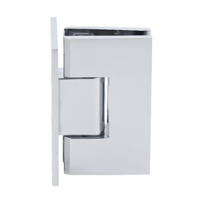 V1E067CH polished chrome Vienna positive-close wall-mount hinge for 10-12mm tempered glass