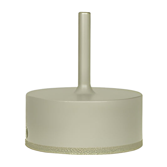 CRL EDD234 2-3/4 in diamond-plated glass drill bit with smooth rim and 3/8 in reduced round shank