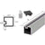 CRL Satin Anodized 18 in Aluminum Counter Post End
